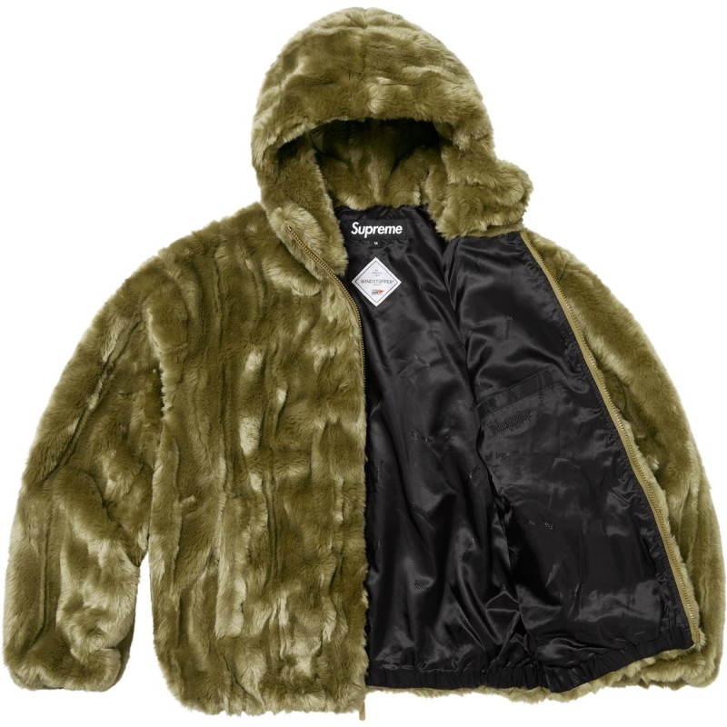 Supreme FW24 WEEK5 Faux Fur Hooded Jacket