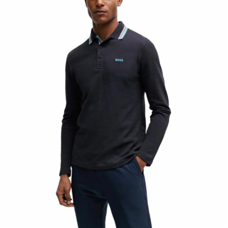 HUGO BOSS Cotton-Piqu Polo Shirt With Contrast Logo PoloPolo