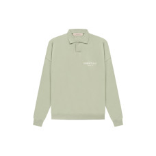 Fear of God Essentials SS22 Ls Polo Seafoam LogoPolo