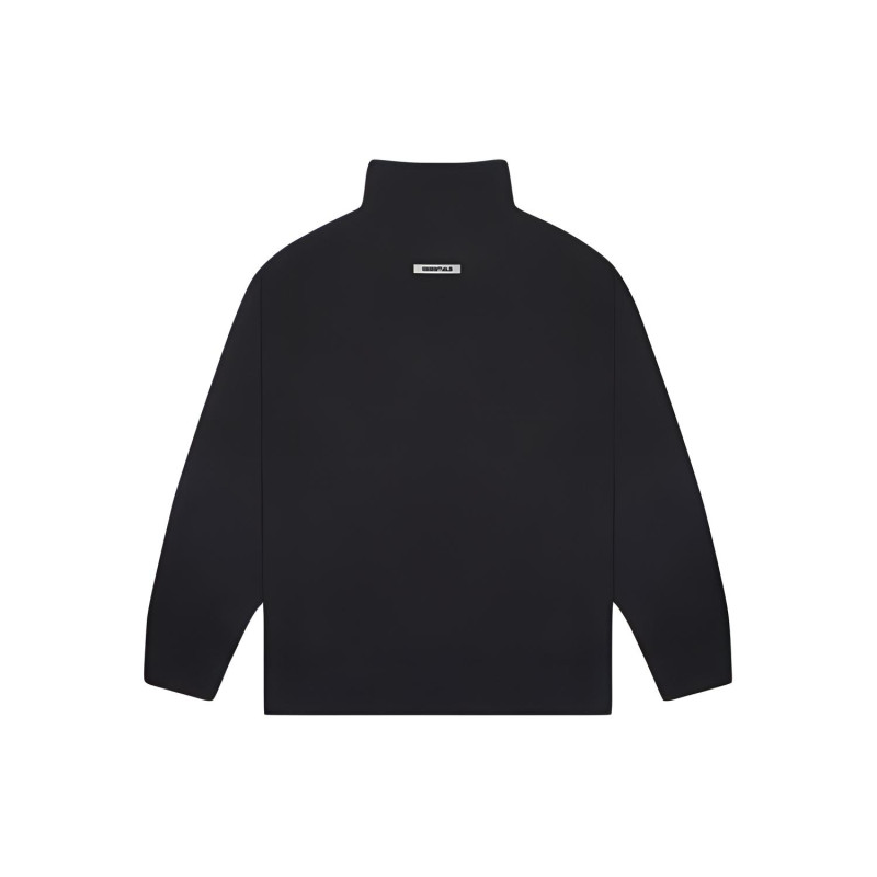 Fear of God Essentials Pull-Over Mockneck Sweatshirt Black