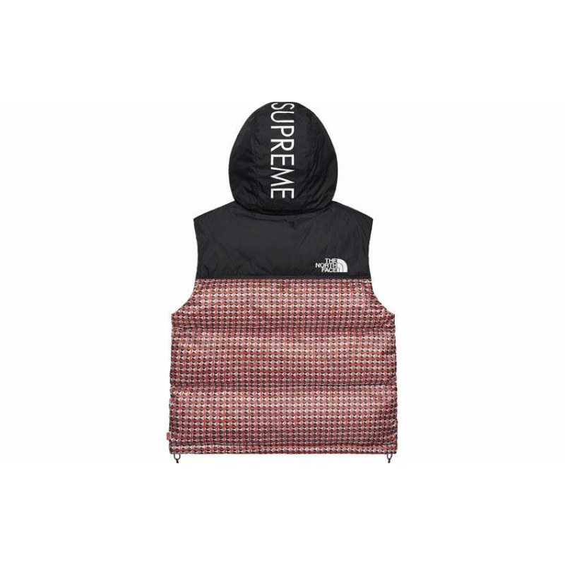 Supreme x The North Face Studded Nuptse Vest Logo