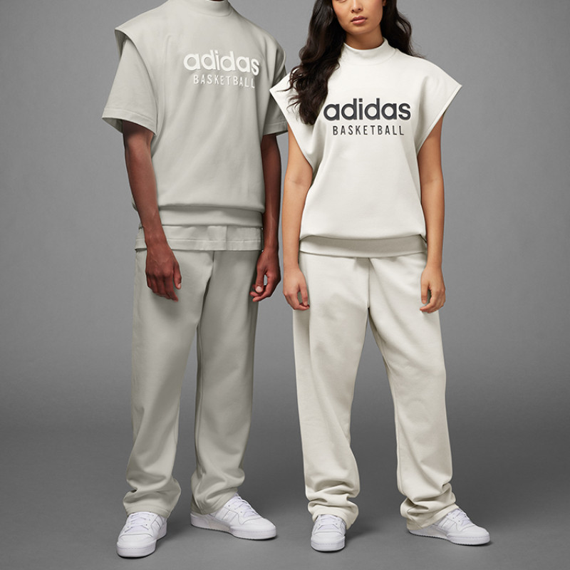adidas originals Adidas Basketball Chapter 1 Sweater Metal Grey Logo