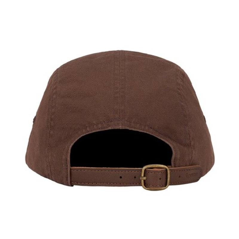 Supreme Week 1 Washed Chino Twill Camp Cap logo