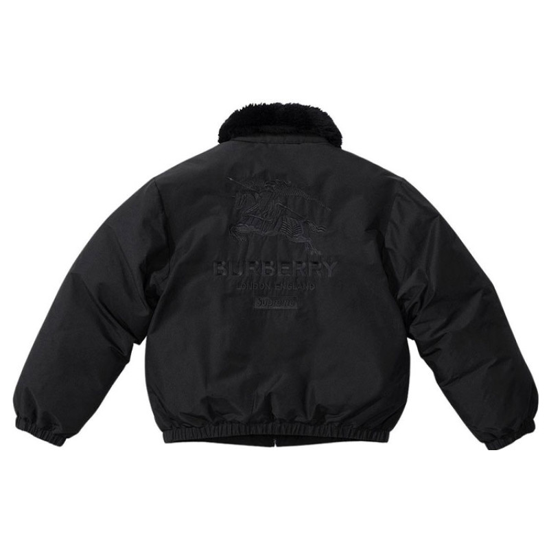 Supreme S2S2 Week 3 x Burberry Shearling Collar Down Puffer Jacket
