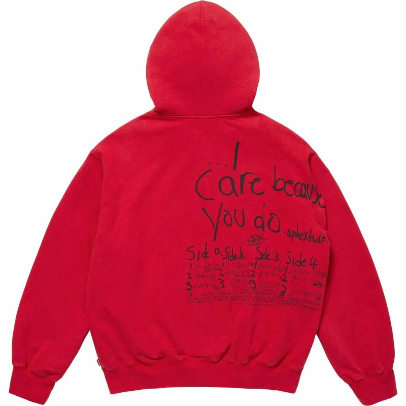 Supreme x Aphex Twin SS25 WEEK2 Zip Up Hooded Sweatshirt