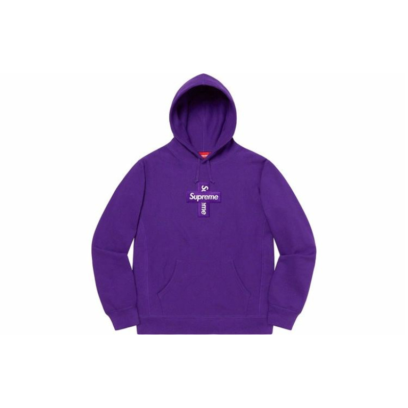 Supreme Week 15 Cross Box Logo Hooded Sweatshirt Logo