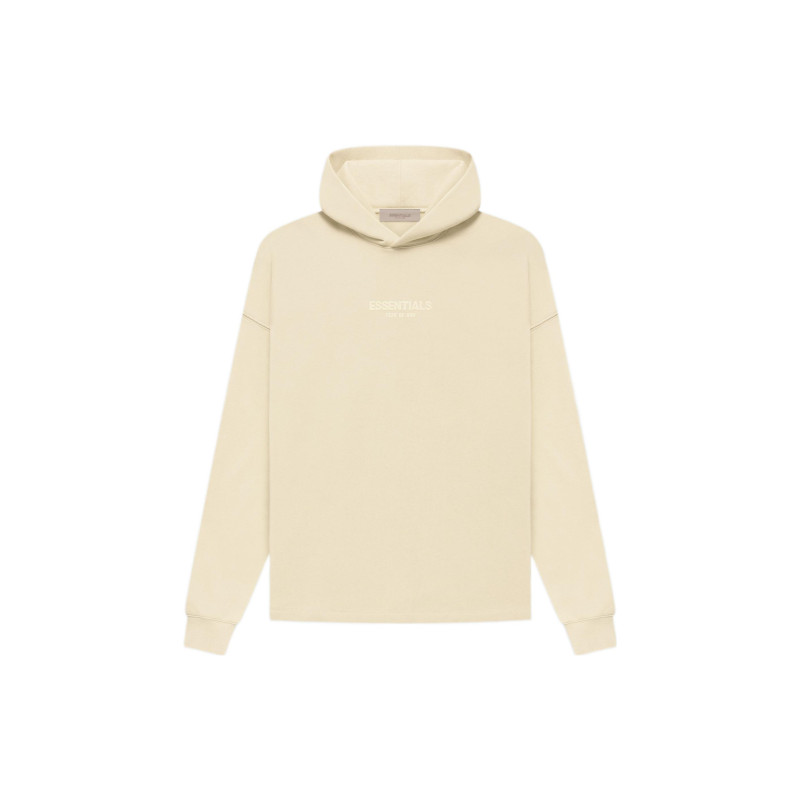 Fear of God Essentials FW22 Relaxed Hoodie Egg shell Logo