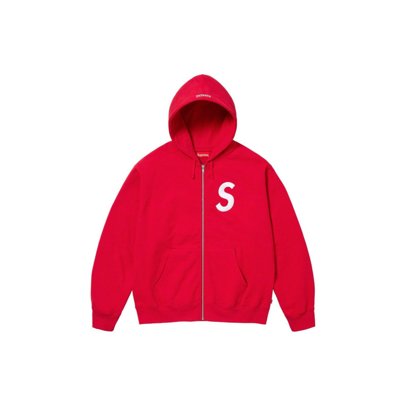 Supreme FW23 WEEK3 S LOGO ZIP UP HOODED SWEATSHIRT S Logo