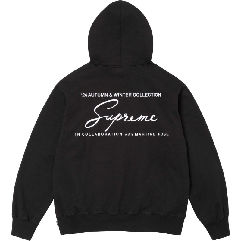 Supreme x Martine rose FW24 WEEK4 Hooded Sweatshirt logo