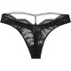 Victoria's Secret PINK VERY SEXY Shine Strap Lace Thong PantyBlack 1