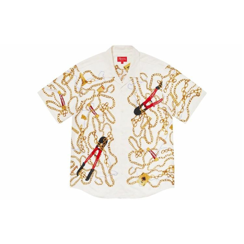 Supreme FW20 Week 9 Chains Rayon SS Shirt