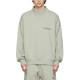Fear of God Essentials FW21 Mock Neck Sweatshirt GreenConcrete Logo