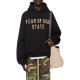 Fear of God Essentials Fall24 BACK TO SCHOOL Fleece Hoodie Logo BLACK