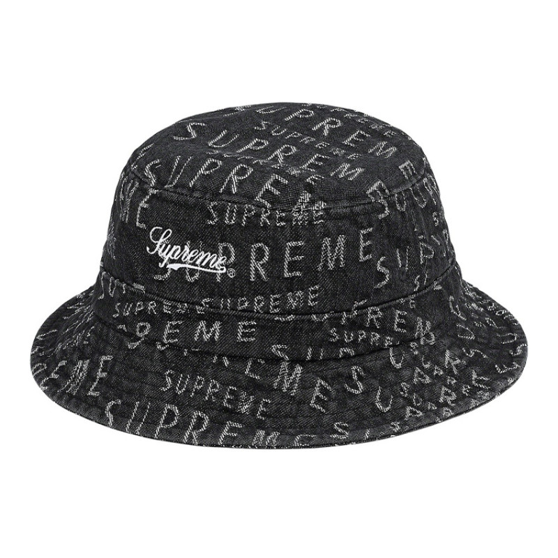 Supreme Week 17 Warp Jacquard Logos Denim Crusher