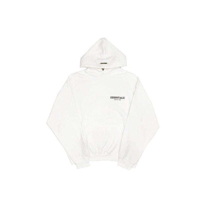 Fear of God Essentials FW19 Photo Series Pullover Hoodie White