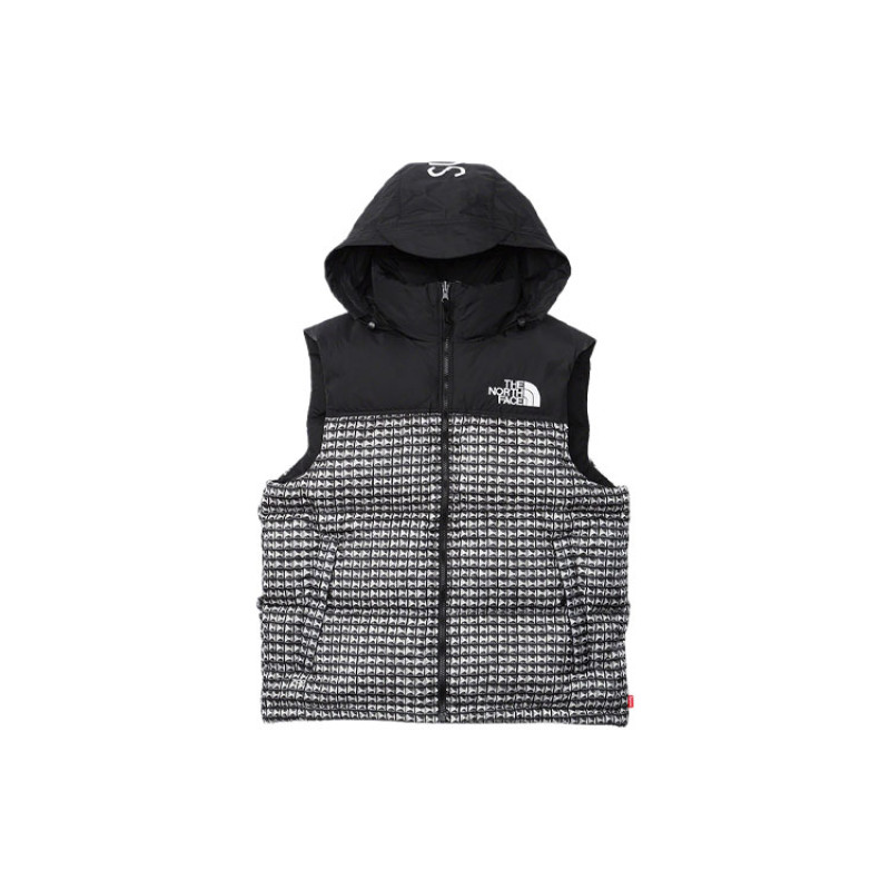 Supreme x The North Face Studded Nuptse Vest Logo