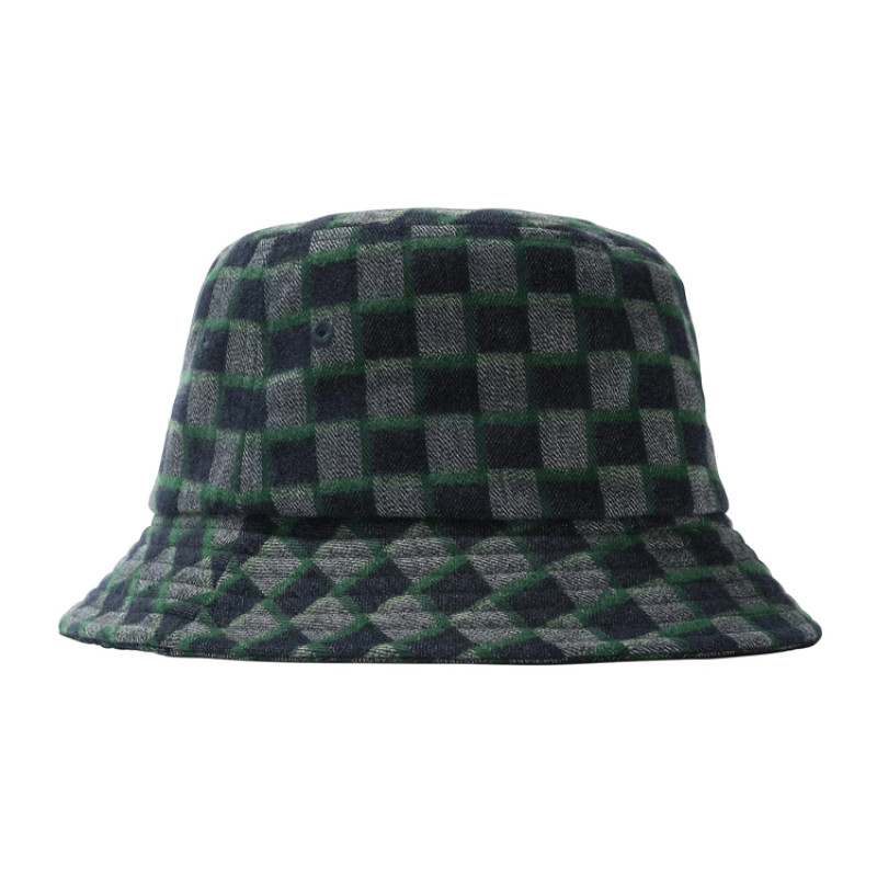 Stussy Brent Check Wool Bucket Hat