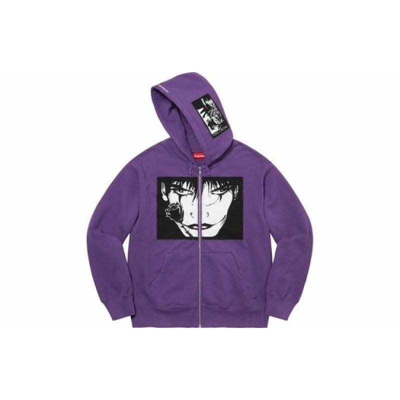 Supreme Week 4 x The Crow Zip Up Hooded Sweatshirt
