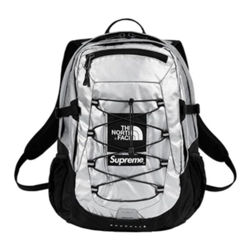Supreme SS18 Metallic Borealis Logo