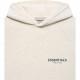 Fear of God Essentials FW21 Pullover Hoodie Light Heather Oatmeal Logo