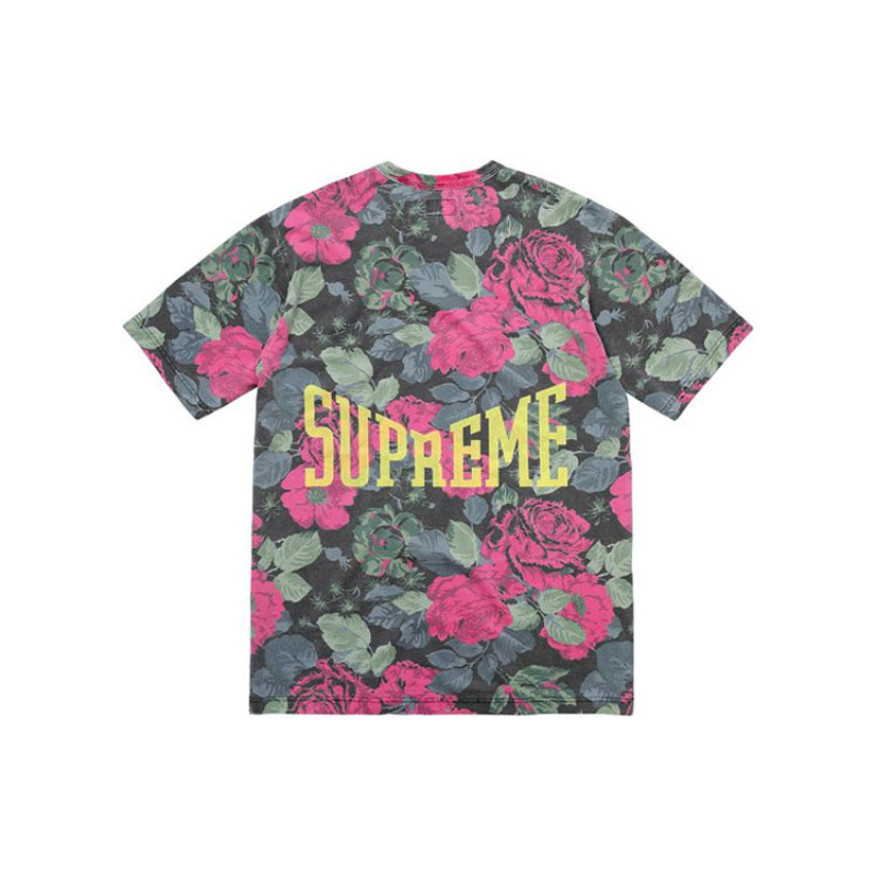 Supreme SS18 Flowers Tee Black T