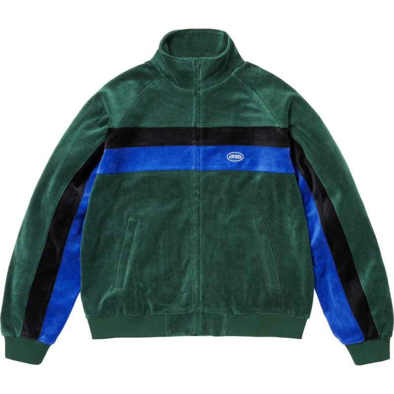 Supreme x Martine rose FW24 WEEK4 Velour Track Jacket logo