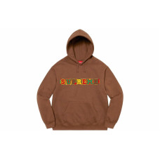 Supreme SS23 Week9 BEADED HOODED SWEATSHIRT Logo