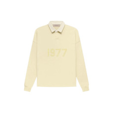 Fear of God Essentials FW22 Henley Rugby Canary Polo
