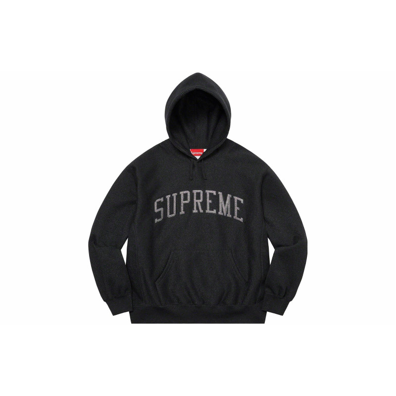 Supreme SS23 Week7 GLITTER ARC HOODED SWEATSHIRT Logo