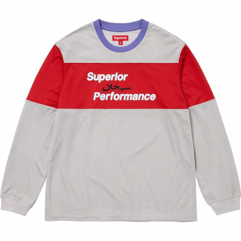 Supreme SS25 WEEK1 Arabic Mesh LS Top T