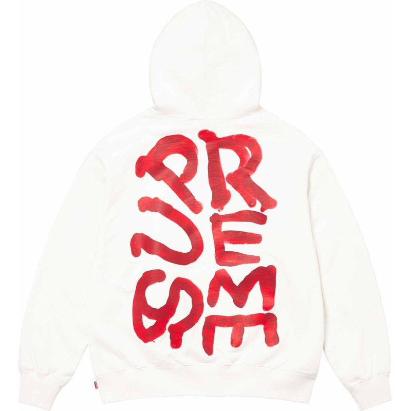 Supreme SS24 WEEK13 PAINT HOODED SWEATSHIRT logo