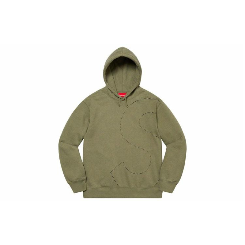 Supreme SS21 Week 1 Laser Cut S Logo Hooded Sweatshirt Logo