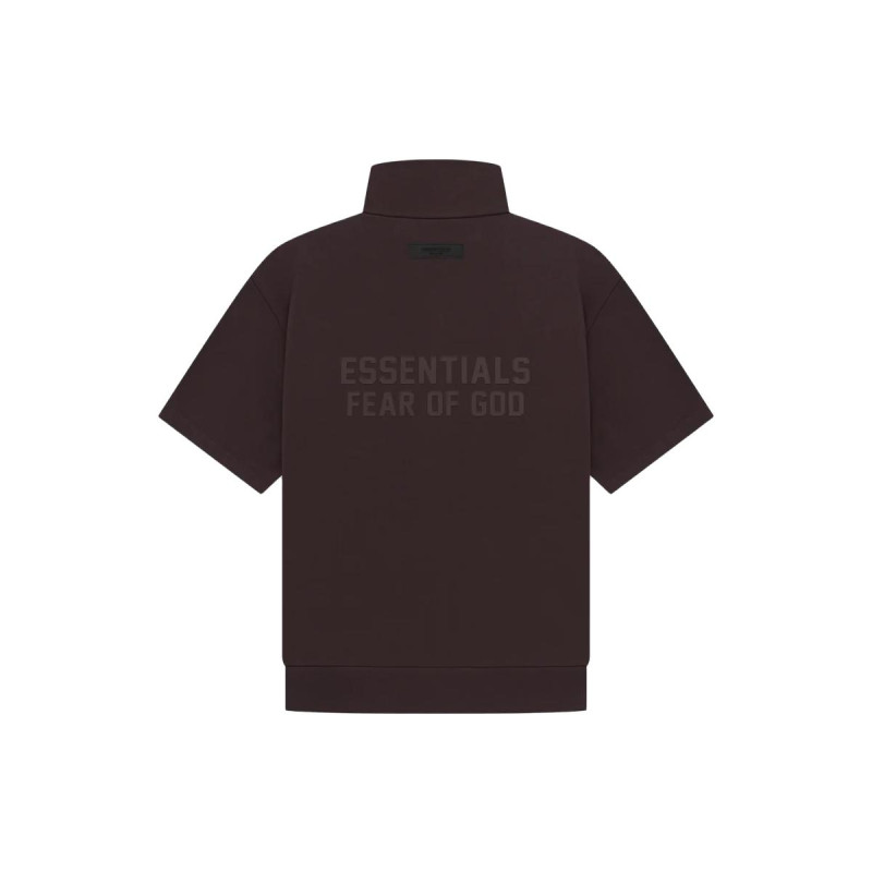 Fear of God Essentials Drop2 SS23 LS Halfzip 34 Sleeve Shirt Off-Black