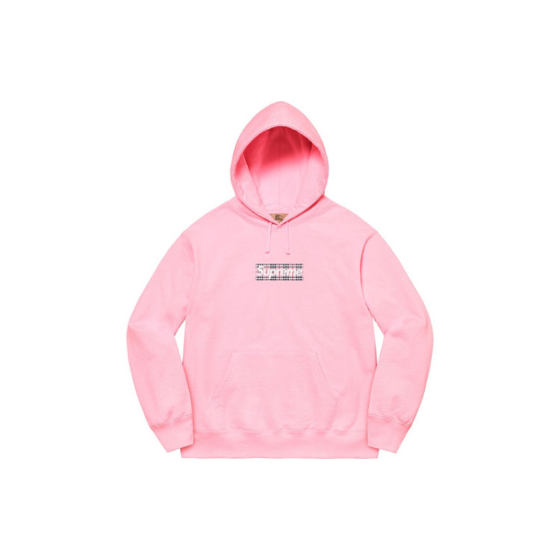 Supreme SS22 Week 3 x Burberry Box Logo Hooded Sweatshirt