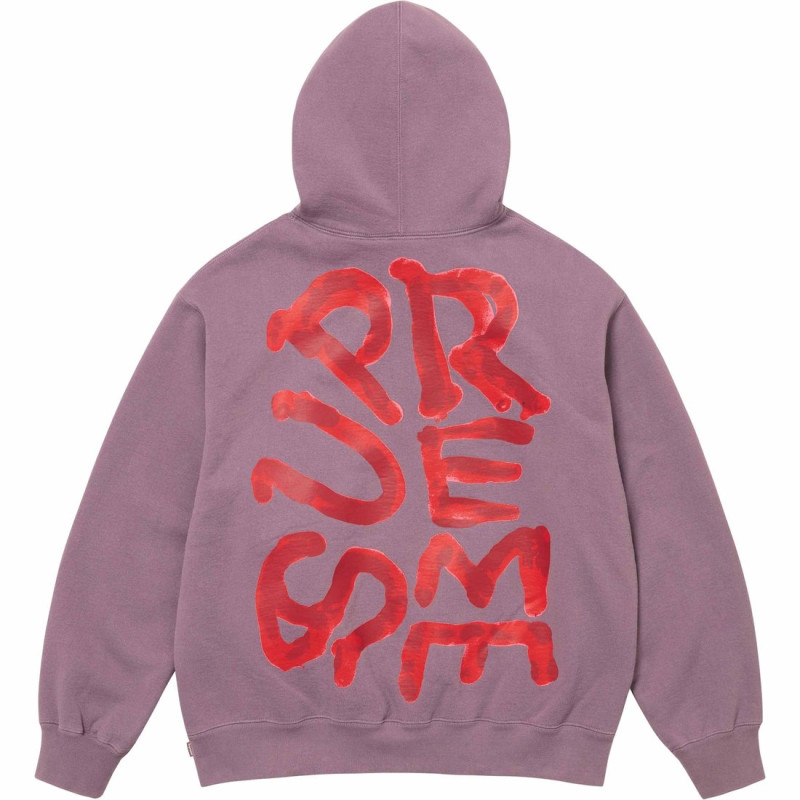 Supreme SS24 WEEK13 PAINT HOODED SWEATSHIRT logo