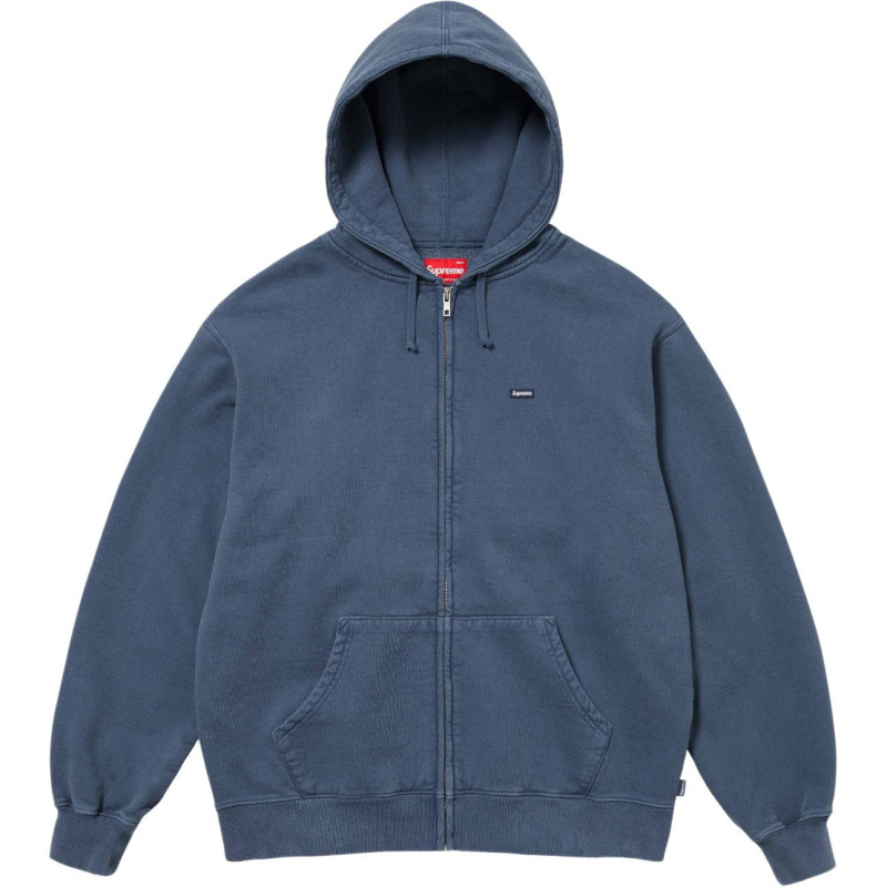 Supreme SS24 WEEK15 OVERDYED SMALL BOX ZIP UP HOODED SWEATSHIRT