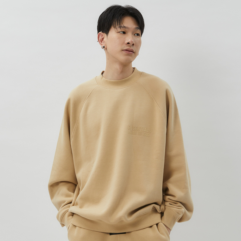 Fear of God Essentials Crewneck Sweatshirt Sand Logo