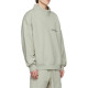 Fear of God Essentials FW21 Mock Neck Sweatshirt GreenConcrete Logo
