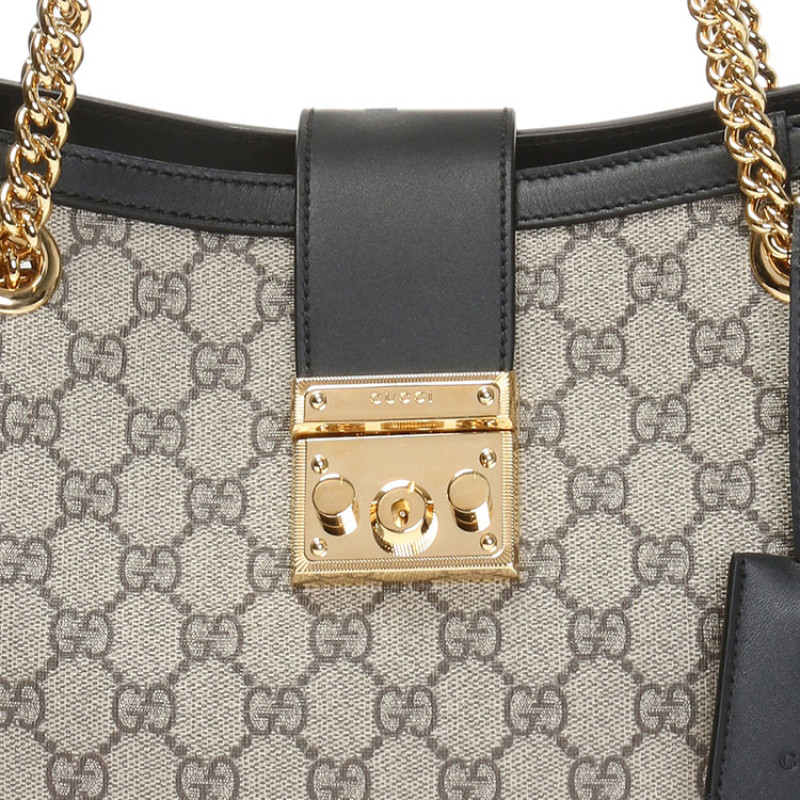 GUCCI Padlock Logo Tote