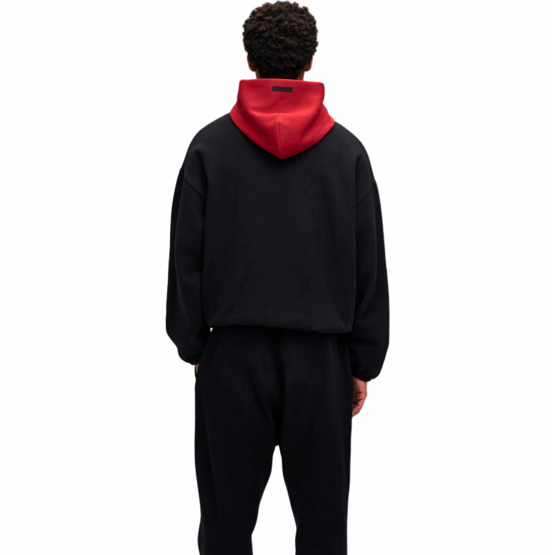 Fear of God Essentials x NBA SS25 NBA-allstar PULL OVER HOODIE - BULLS BLACKRED