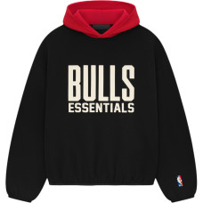 Fear of God Essentials x NBA SS25 NBA-allstar PULL OVER HOODIE - BULLS BLACKRED