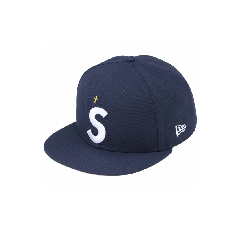 Supreme SS24 WEEK 1 GOLD CROSS S LOGO NEW ERA