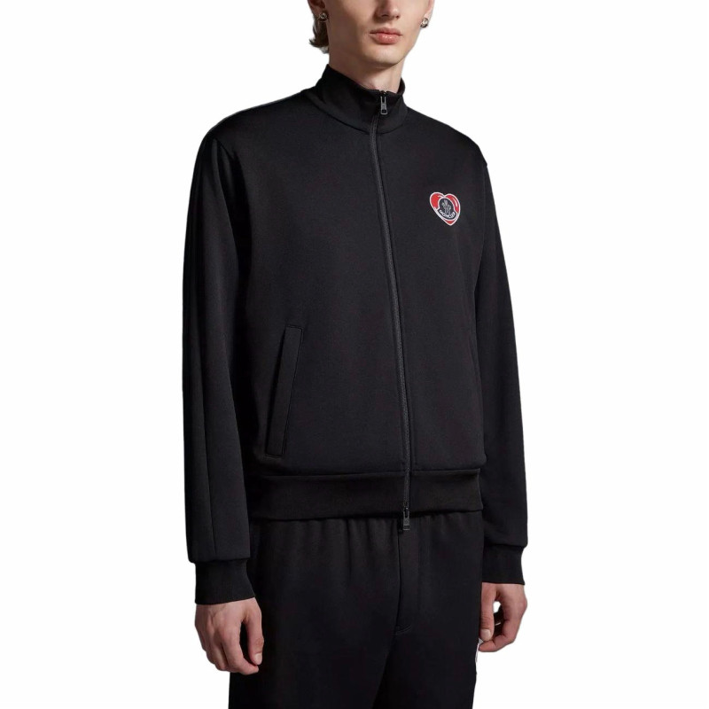 Moncler Moncoeur Motif Zip-Up Sweatshirt