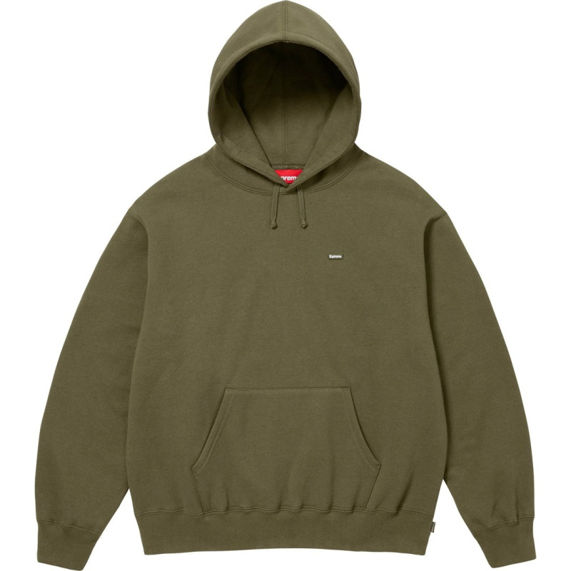 Supreme SS25 WEEK1 Small Box Hooded Sweatshirt logo