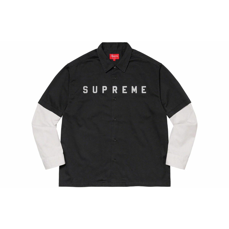 Supreme FW20 Week 5 2-Tone Work Shirt Logo