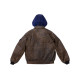 Supreme x STONE ISLAND FW23 WEEK10 LEATHER BOMBER JACKET