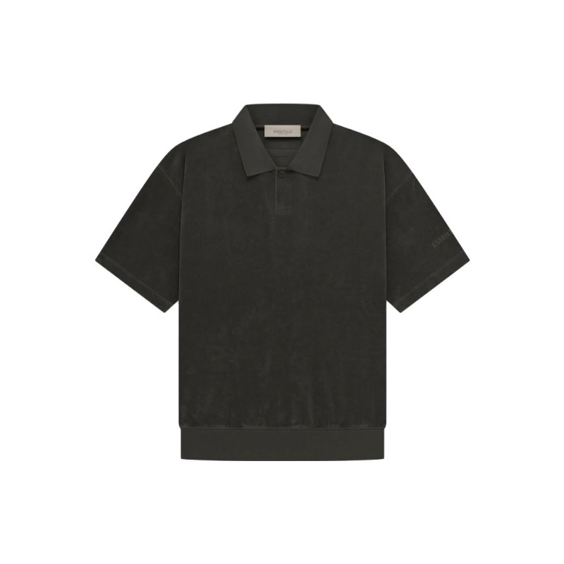 Fear of God Essentials SS23 Drop2 SS Terry Polo Off Black Polo