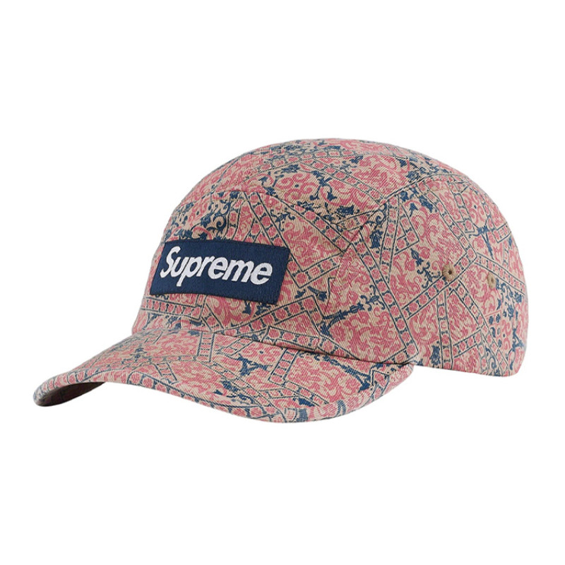 Supreme Week 1 Washed Chino Twill Camp Cap logo