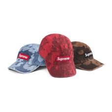 Supreme SS23 WEEK13 FLAMES JACQUARD DENIM CAMP CAP
