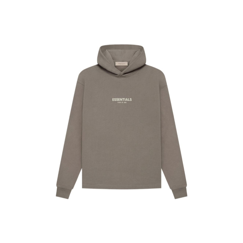Fear of God Essentials Relaxed Hoodie Desert Taupe Logo